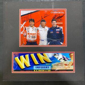 Real Signed Mario Andretti Jeff Andretti Alexander Julian Motorsport Autograph